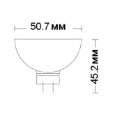 Лампа галогенная BLV Reflekto Fr/Black 50W 40° 12V GU5,3 отражатель black/черный