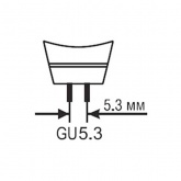 Лампа галогенная BLV Reflekto Fr/Black 50W 40° 12V GU5,3 отражатель black/черный