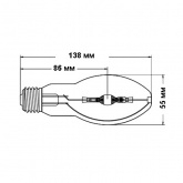 Лампа металлогалогенная BLV HIE 100W ww 3200K CO E27 (МГЛ)