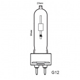 Лампа металлогалогенная BLV HIT 150W WW 3000K G12 (МГЛ)