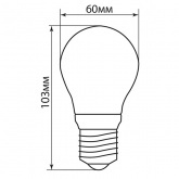 Лампа филаментная светодиодная Feron LB-56 A60 5W 6400K 230V 570lm E27 filament дневной свет
