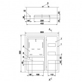 Щит металлический ИЭК ЩУРв-3/30зо-1 36 УХЛ3 IP31 на 3-фазный счетчик и 30 модулей встраиваемый