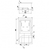 Щит металлический ЩУРв-3/9зо-1 36 УХЛ3 IP30 на 3-фазный счетчик и 9 модулей встраиваемый ИЭК