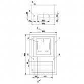 Щит металлический ИЭК ЩУРв-1/12зо-1 36 УХЛ3 IP31 на 1-фазный счетчик и 12 модулей встраиваемый
