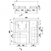 Щит металлический ЩУРв-1/15зо-1 36 УХЛ3 IP30 на 1-фазный счетчик и 15 модулей встраиваемый ИЭК