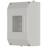 Бокс ИЭК КМПн 1/4 на 4 модуля накладной пластиковый без дверки