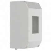 Бокс ИЭК КМПн 1/4 на 4 модуля накладной пластиковый без дверки