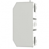 Бокс ИЭК КМПн 1/4 на 4 модуля накладной пластиковый без дверки