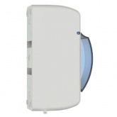 Бокс ИЭК КМПн 2/2 на 2 модуля накладной пластиковый с прозрачной дверкой