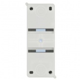 Бокс ИЭК КМПн 2/2 на 2 модуля накладной пластиковый с прозрачной дверкой