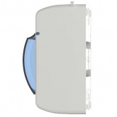 Бокс ИЭК КМПн 2/2 на 2 модуля накладной пластиковый с прозрачной дверкой