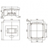 Щит встраиваемый пластиковый ИЭК ЩРВ-П-6 6 модулей с прозрачной дверкой IP41