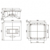 Щит встраиваемый пластиковый ИЭК ЩРВ-П-8 8 модулей с прозрачной дверкой IP41