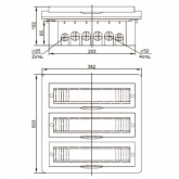 Щит встраиваемый пластиковый ИЭК ЩРВ-П-36 36 модулей (3х12) с прозрачной дверкой IP41