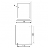 Щит металлический ИЭК ЩМП-2-0 36 УХЛ3 IP31, с монтажной платой 500х400х220