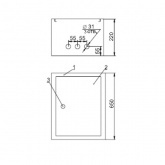 Щит металлический ИЭК ЩМП-3-0 36 УХЛ3 IP31, с монтажной платой 650х500х220