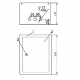 Щит металлический ИЭК ЩМП-3.2.1-0 36 УХЛ3 IP31, с монтажной платой 300х210х150