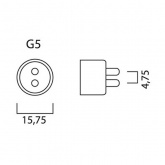 Люминесцентная линейная лампа Feron T4 EST13 20W 6400K G5 569mm