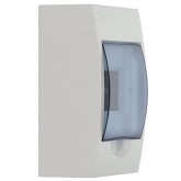 Щит навесной пластиковый ИЭК ЩРН-П-4 4 модуля с прозрачной дверкой IP41 (электрический шкаф)