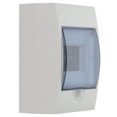 Щит навесной пластиковый ИЭК ЩРН-П-6 6 модулей с прозрачной дверкой IP41 (электрический шкаф)