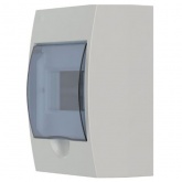 Щит навесной пластиковый ИЭК ЩРН-П-6 6 модулей с прозрачной дверкой IP41 (электрический шкаф)