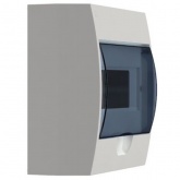 Щит навесной пластиковый ИЭК ЩРН-П-12 12 модулей с прозрачной дверкой IP41 (электрический шкаф)