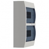 Щит навесной пластиковый ИЭК ЩРН-П-24 24 модуля (2х12) с прозрачной дверкой IP41 (электрический шкаф)