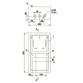 Щит металлический ИЭК ЩУРн-1/9зо-1 36 УХЛ3 IP31 на 1-фазный счетчик и 9 модулей навесной