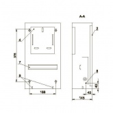 Щит металлический ИЭК ЩУРн-1/9зо-1 36 УХЛ3 IP31 на 1-фазный счетчик и 9 модулей навесной