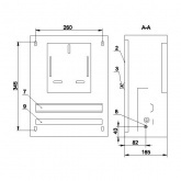 Щит металлический ИЭК ЩУРн-1/12зо-1 36 УХЛ3 IP31 на 1-фазный счетчик и 12 модулей навесной