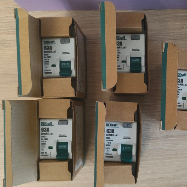 Устройство защитного отключения двухполюсное 30мА тип А, 63А, ток КЗ 6кА, Декрафт