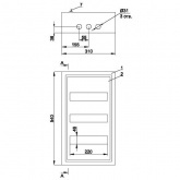 Щит металлический ИЭК TITAN 3 ЩРн-36з-1 36(3х12) модулей навесной 540х310х120 УХЛ3 IP31 белый