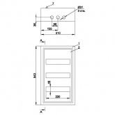 Щит металлический ИЭК TITAN 3 ЩРн-36з-1 36(3х12) модулей навесной 540х310х120 УХЛ3 IP31 серый