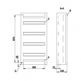 Щит металлический ИЭК TITAN 3 ЩРн-48з-1 48(4х12) модулей навесной 620х310х120 УХЛ3 IP31 серый