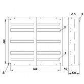 Щит металлический ИЭК TITAN 3 ЩРн-72з-1 72(2х3х12) модулей навесной 540х600х120 УХЛ3 IP31 серый