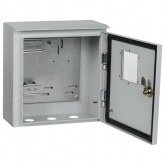 Щит металлический влагозащищенный ИЭК ЩУ1/1-0 74 У1 310х300х150 на 1-ф счетчик IP66