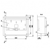 Щит металлический влагозащищенный ИЭК ЩУ1/2-0 74 У1 310х420х150 на два 1-ф счетчика IP54