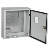 Щит металлический влагозащищенный ИЭК ЩУ3/1-0 74 У1 445х440х150 на 3-ф счетчик IP66