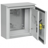 Щит металлический влагозащищенный ИЭК ЩУ1/1-1 74 У1 310х300х150 внутрення дверь на 1-ф счетчик IP66