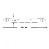 Лампа галогенная линейная Foton HL330 2000W R7s 220V 327.4mm