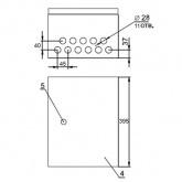 Щит металлический влагозащищенный ИЭК ЩМП-1-0 У2 IP54, с монтажной платой 395х310х220