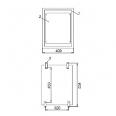 Щит металлический влагозащищенный ИЭК ЩМП-2-0 У2 IP54, с монтажной платой 500х400х220