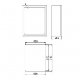 Щит металлический влагозащищенный ИЭК ЩМП-4-0 У2 IP54, с монтажной платой 800х650х250
