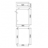 Щит металлический влагозащищенный ИЭК ЩМП-5-0 У2 IP54, с монтажной платой 1000х650х285