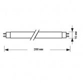 Люминесцентная линейная лампа Foton LT5 8W GREEN G5 зеленая