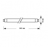 Люминесцентная линейная лампа Foton T5 LT5 21W 6400K G5 849mm холодная