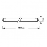 Люминесцентная линейная лампа Foton T5 LT5 28W 6400K G5 1149mm холодная