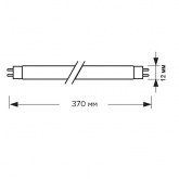 Люминесцентная линейная лампа Foton T4 LT4 12W 6400K G5 370mm