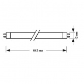 Люминесцентная лампа T4 Foton LT4 24W 2700K G5 656mm тёплая