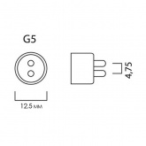 Люминесцентная лампа T4 Foton LT4 24W 2700K G5 656mm тёплая